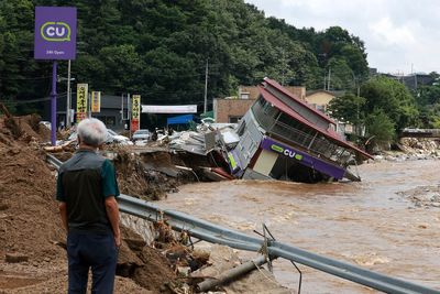 Heavy rains in South Korea leave 14 dead and 12 others missing