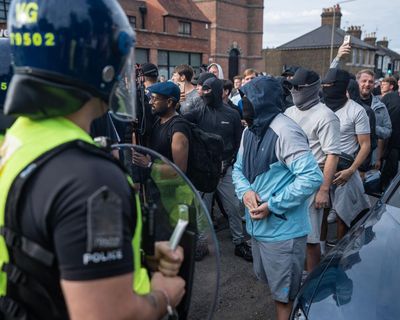 Five arrested as more than 1,000 protesters gather outside Essex asylum hotel