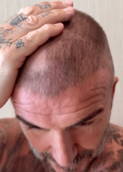 David Beckham attempts to fix 'awful' bald patch on head after DIY buzz-cut blunder