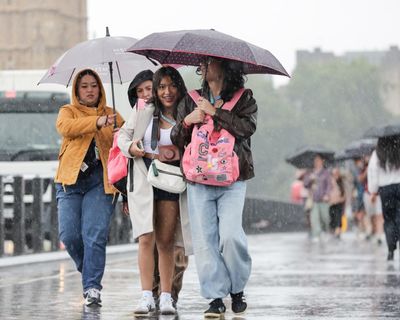 Half a month’s rainfall could hit UK in next 24 hours, says Met Office