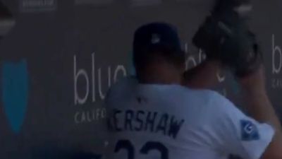 Clayton Kershaw Seen Having a Brief Meltdown in Dugout After Dodgers’ Errors