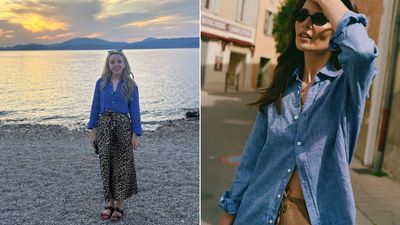 I never used to love linen, but now I live in this chic shirt all summer long