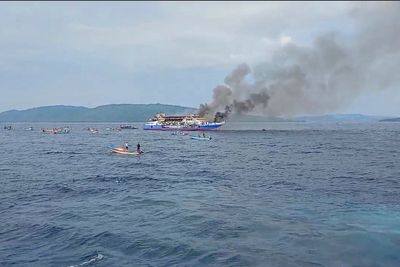 Indonesian ferry fire kills 3 people as more than 500 rescued from sea