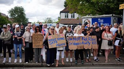 UK police arrest six people after asylum seeker hotel protest turns violent
