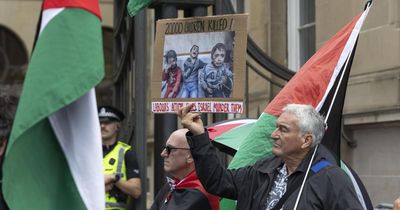 Protesters gather outside court as Palestine activists appear on terror charges