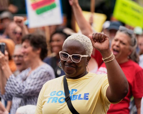 US protesters call for Democrats to face Trump and ‘fight, fight, fight with every tool available’