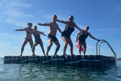 Swimmers protest after Weymouth’s ‘beloved’ sea rafts removed over health and safety fears