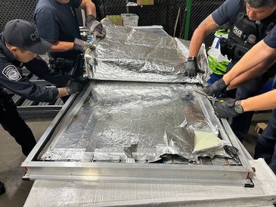 CBP Seizes Almost 300 Pounds Of Meth Hidden Inside a Solar Panel: 'We Do This Every Day'