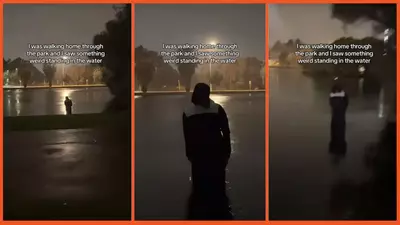 ‘Is that a person?’: Man records menacing figure standing in a lake and TikTok can’t figure out if it’s real or not