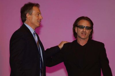 Blair happy to keep guitar from Bono – but not one from Mexico’s president