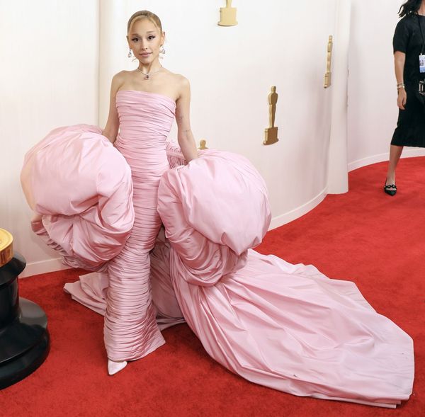 jane fonda pink dress WHO WORE WHAT?.....2017 Primetime Emmy Awards Red Carpet: Jane Fonda in  Brandon Maxwell