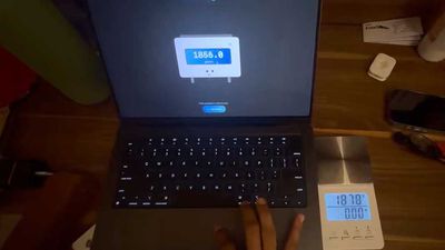MacBook Pro trackpad can double as a weighing scale, and the source code is free — creator hacks trackpad to weigh items, claims Force Touch system 'pretty accurate',