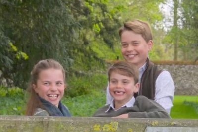 George giggles with Charlotte and Louis in behind-the-scenes 12th birthday video