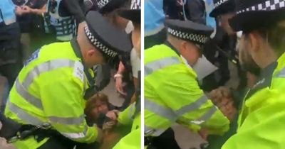 Police deny banning protester from 'mentioning Palestine' after arrest