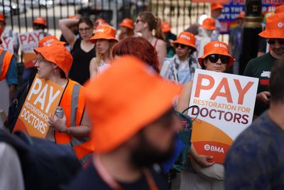 Row over NHS doctor strike deepens as poll suggests public support is waning