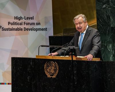 World on brink of climate breakthrough as fossil fuels ‘run out of road’, UN chief says