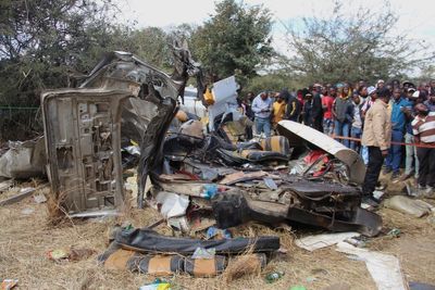 17 dead in head-on collision between minibus taxi and truck in Zimbabwe, police say