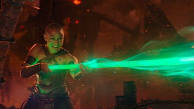 A director who's already seen Mortal Kombat 2 says an actor who received backlash for her casting "did a good job" and "people doth protest too much without having seen things"