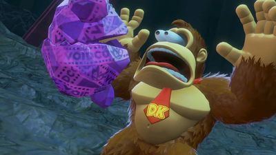 Donkey Kong Bananza sicko paints his Switch 2 cartridge yellow "to match the aesthetic of Donkey Kong 64," and as someone who just unwrapped his Switch 2, what happens next is like a horror movie
