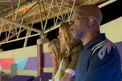 Caught on camera: Ian Wright’s reaction to England reaching Women’s Euros final