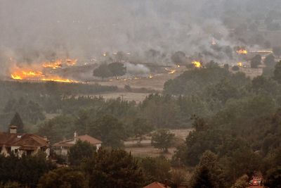 Greece forest fire fanned by gusty winds and stubborn heatwave