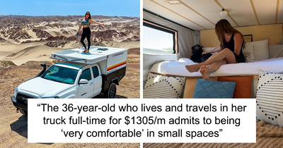 36YO Embraces Tiny Life, Living Comfortably In A Truck Full-Time On A Budget Of Just $1,305/Month