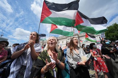 Ian Hislop slams ‘mind-boggling’ arrest of pensioner for holding up Private Eye cover at pro-Palestine protest