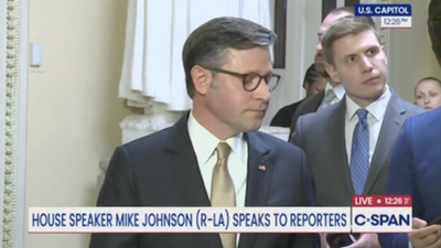 Mike Johnson Denies House Shut Down Due to 'Fear' of Vote Forcing Epstein Files Release