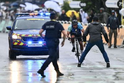 Tour de France security take down another stage finish infiltrator in Valence