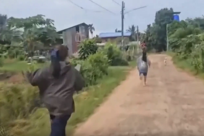 Thailand residents run for cover as Cambodia border erupts in gunfire