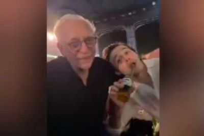Brooklyn Beckham embraces father-in-law on St Tropez getaway amid family feud rumours