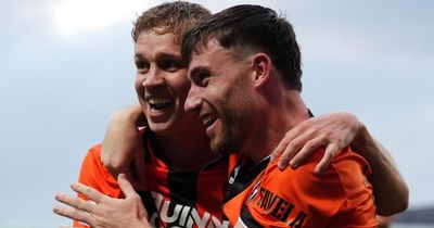 Dundee Utd 1 UNA Strassen 0: Debutant Sapsford 's strike earns hosts advantage