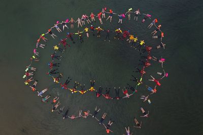 Rescuers take to the water to highlight Float to Live technique