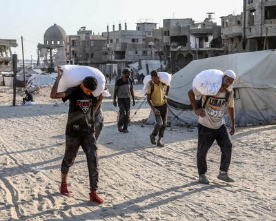 UK, France and Germany call for immediate end to ‘humanitarian catastrophe’ in Gaza and say Israel must lift aid restrictions – as it happened