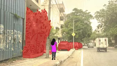 पैदल यात्री ज़ोन बने ड्राइववे और पार्किंग स्थल: वो समृद्ध वर्ग के अतिक्रमण जिन्हें प्रशासन छूना नहीं चाहता