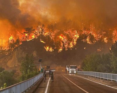 Weather tracker: heatwave triggers deadly wildfires in Turkey