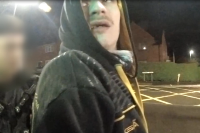 Moment father is arrested over the murder of his two-week-old son