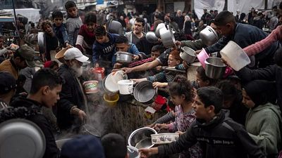 France, Germany and UK press Israel over Gaza aid to end 'humanitarian catastrophe'