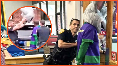 They will arrest anyone except ‘Epstein clients’: Full-costume Chuck E. Cheese mascot handcuffed in Florida