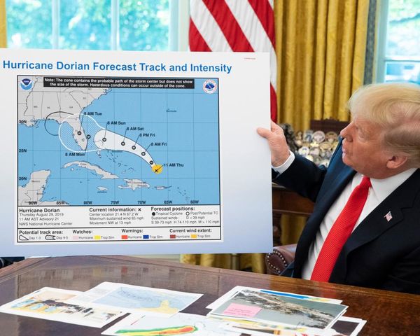 Two top Noaa officials linked to Trump’s ‘Sharpiegate’ incident put on leave