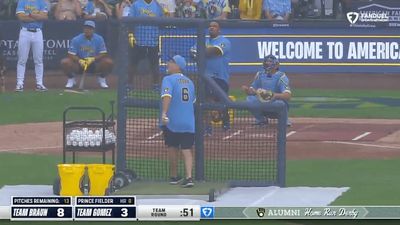 Prince Fielder Awed Fans With Massive Shot at Brewers' Alumni Home Run Derby