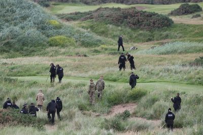 Security operation under way on first full day of Trump’s visit to Scotland