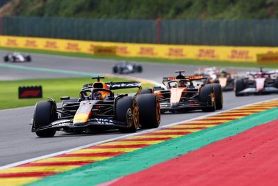 Verstappen forced "over the limit" to hold off "frustrated" Piastri in Belgium F1 sprint