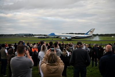 Trump Plays Golf In Scotland As Protesters Rally
