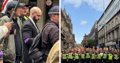 UKIP 'mass deportation' march met with anti-racist protest in Glasgow