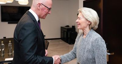 John Swinney welcomes European Commission president ahead of Donald Trump meeting
