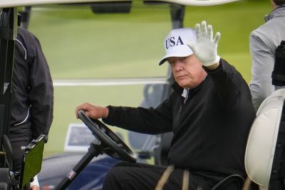Trump gets down to business with trade talks after round of golf at Scotland resort
