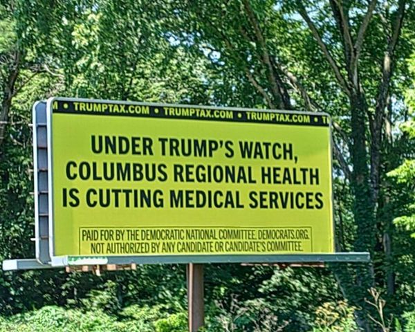 Democrats use new tactic to highlight Trump’s gutting of Medicaid: billboards in the rural US