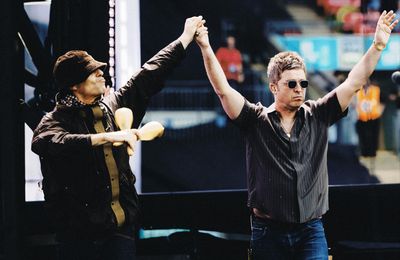 Liam and Noel Gallagher walk out hand-in-hand again for second Oasis Live '25 Wembley show
