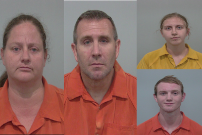 Four adults accused of torturing kids by putting them in cages and spraying their faces with vinegar